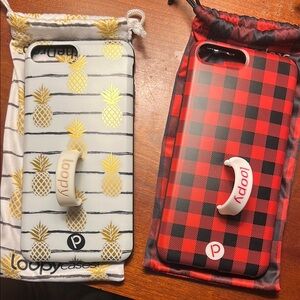 Loopy Case Gold and Red Protective Phone Cases
